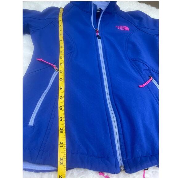 The North Face Polartec Zip-Up Blue on Blue with Pink Accents Fleece Jacket - XS - Picture 10 of 12